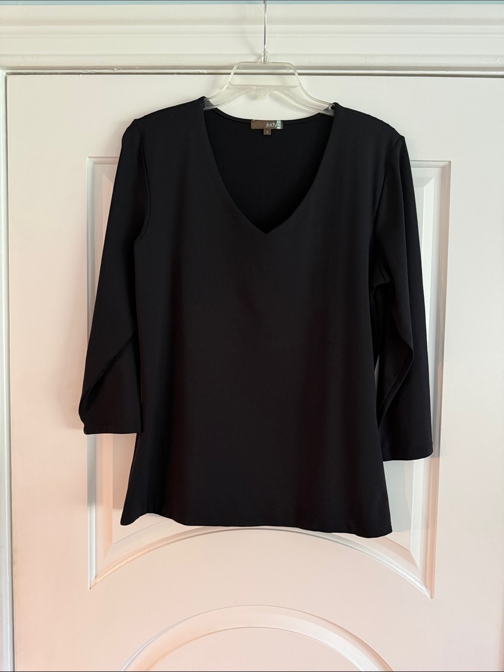 Judy P Nylon 3/4 Sleeve Top